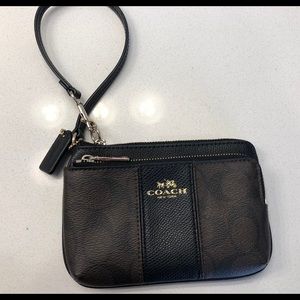 Small coach wristlet